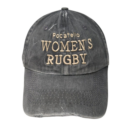 Pocatello Women's Rugby Slideback Hat Gray One Size Distressed Port Authority