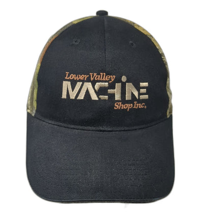 Otto Baseball Cap Black Camo One Size Lower Valley Machine Shop Inc Logo Hat