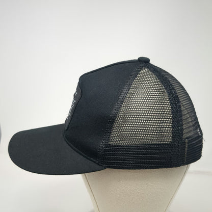Trucker Hat Black One Size Stay Humble Hustle Hard Patch Snapback Mesh Back Hat