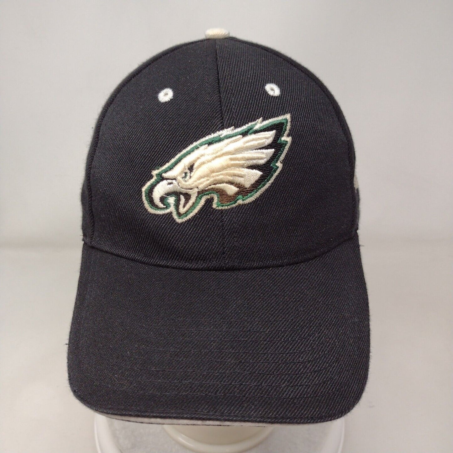 Philadelpia Eagles Strapback Hat Black Adjustable Embroidered Logo NFL