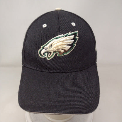 Philadelpia Eagles Strapback Hat Black Adjustable Embroidered Logo NFL