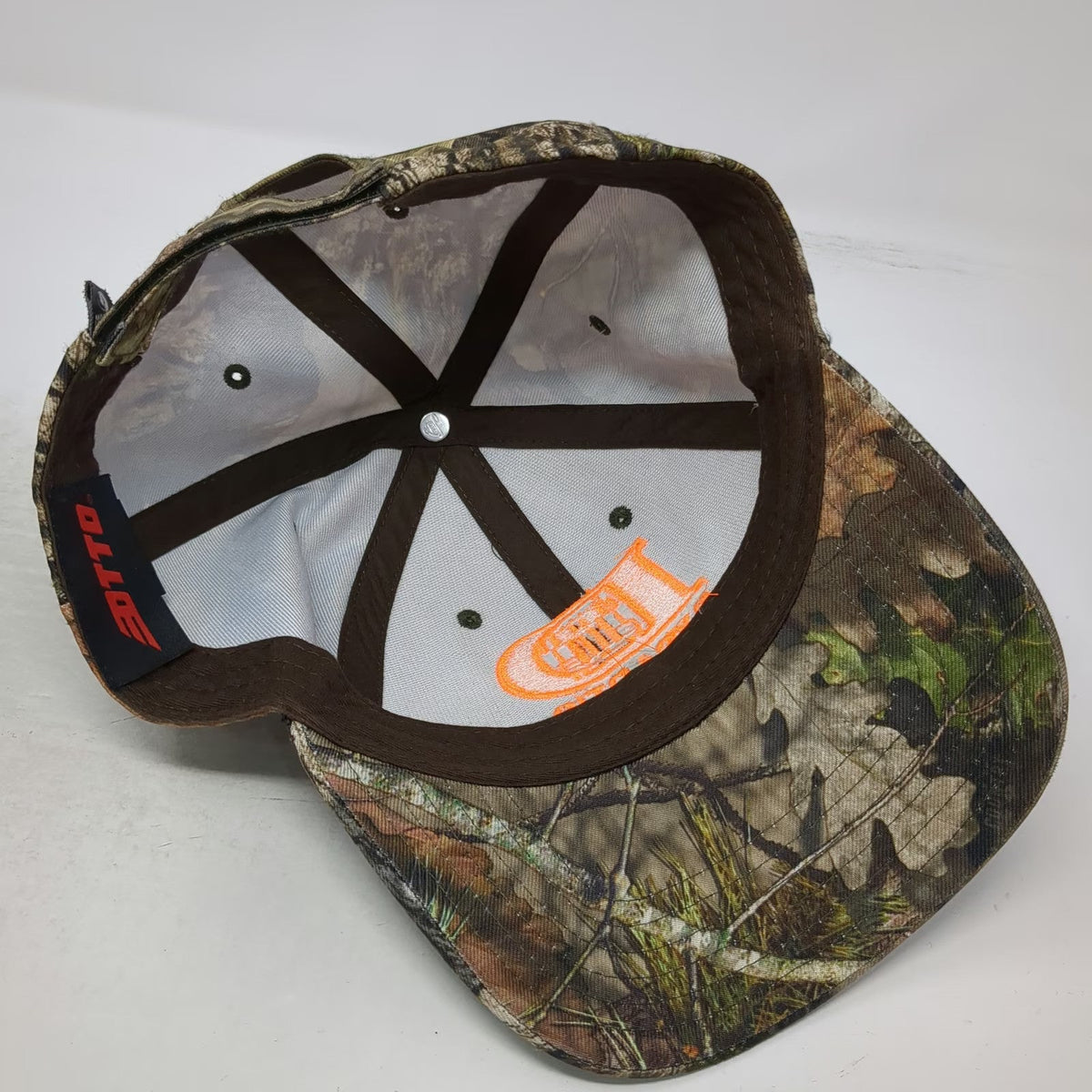 OTTO Baseball Cap Brown One Size Dysart's Bangor Maine Trucking Mossy Oak Camo