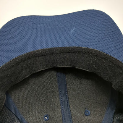 Athletic Works Baseball Cap Blue M Blank Fitted Performance Mesh Stretch Fit Hat