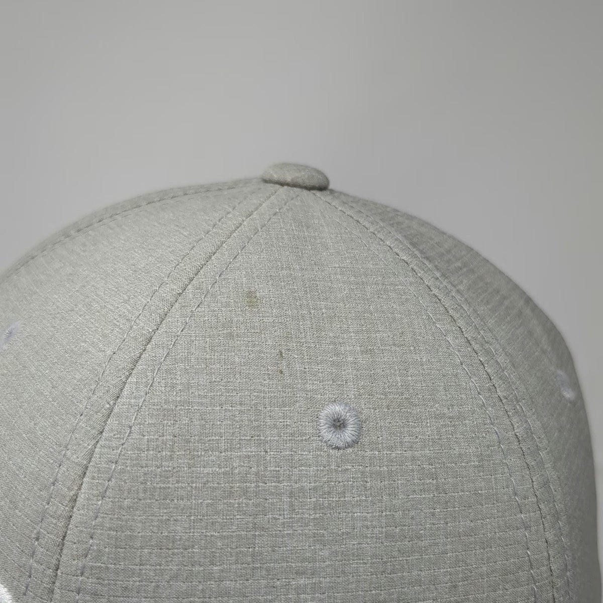 Hurley Baseball Cap Gray XL Flexfit Embroidered Logo Recycled Surf Hat