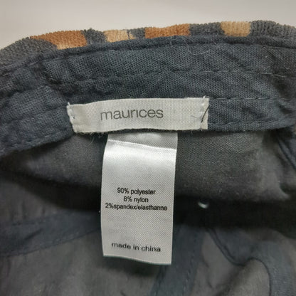 Maurices Baseball Cap Beige Black Brown One Size Leopard Animal Print Strap Hat