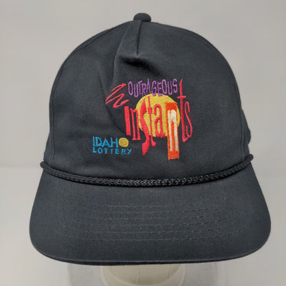 Outrageous Instants Idaho Lottery Snapback Hat Black OSFA Rope YoungAn Hat