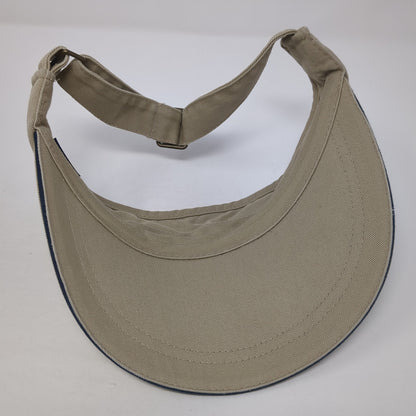 Cherokee Slideback Sun Visor Hat Brown OSAdjust able Embroidered Lightweight