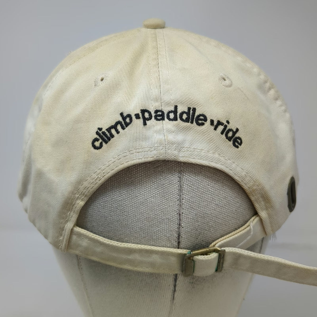 oobe Baseball Cap Beige One Size Slideback Climb Paddle Ride Cotton Outdoor Hat