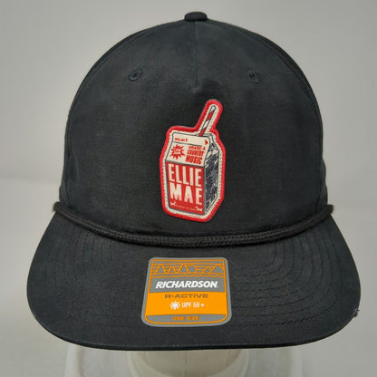 Richardson 5 Panel Black One Size Ellie Mae Country Music Milk Carton Rope Hat