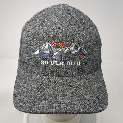 Flexfit Baseball Cap Gray M Silver Mtn Mountain Graphic Embroidered Hat
