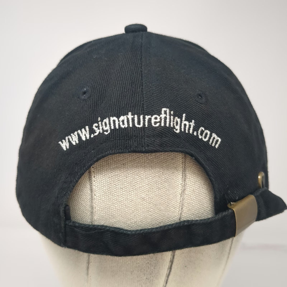 Cap America Baseball Hat Black One Size Signature Flight Support BBA Aviation