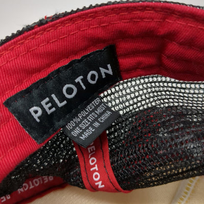 Peloton Trucker Hat Black One Size Mesh Back Foam Front Snapback Logo Patch