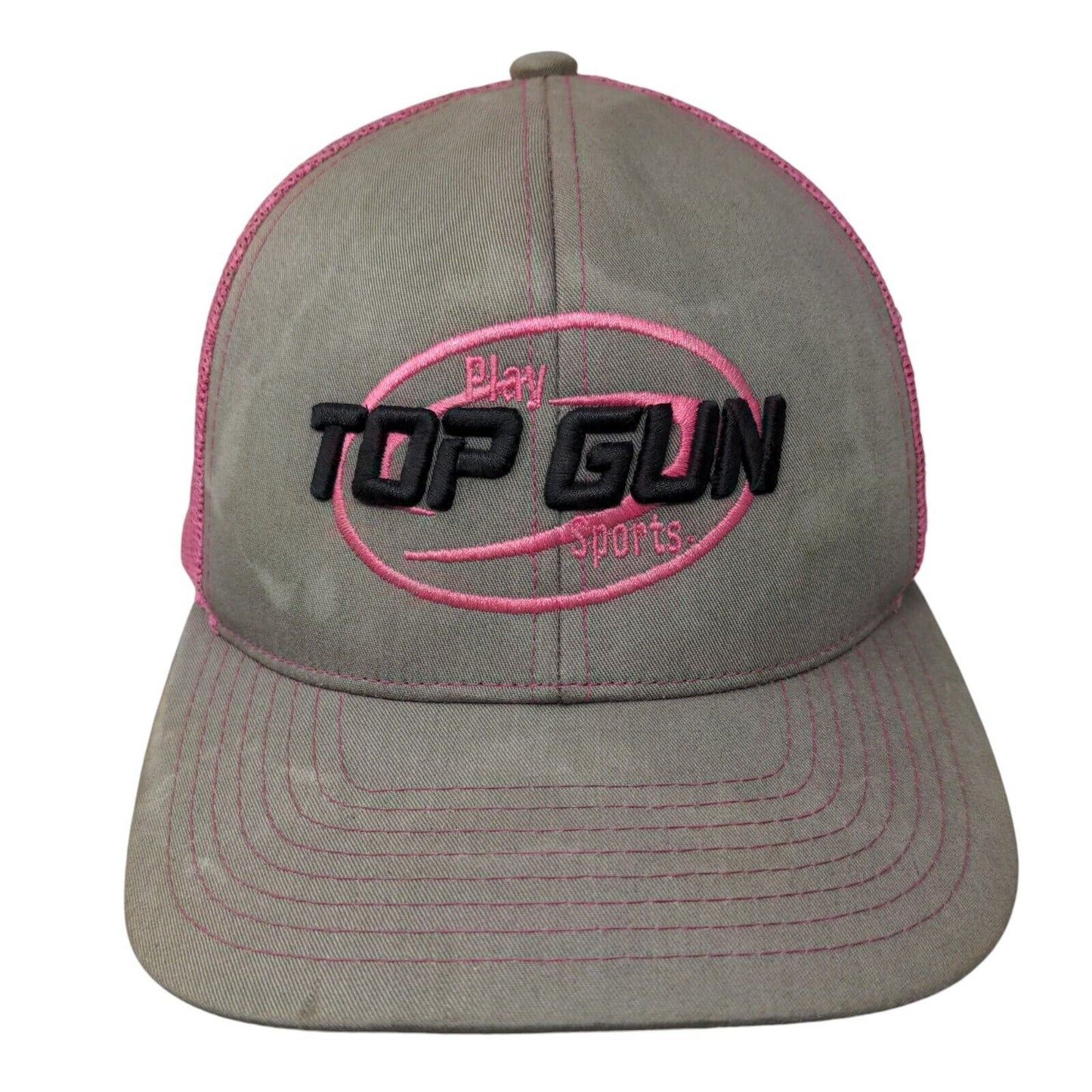 Top Gun Sports Snapback Mesh Back Trucker Hat Multi One Size Embroidered