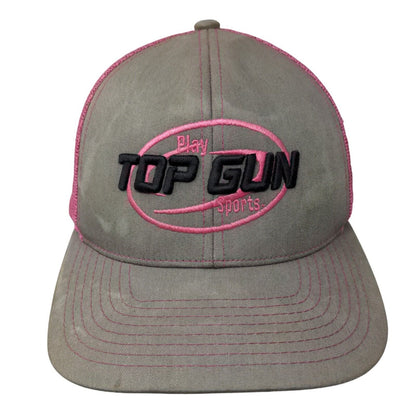 Top Gun Sports Snapback Mesh Back Trucker Hat Multi One Size Embroidered
