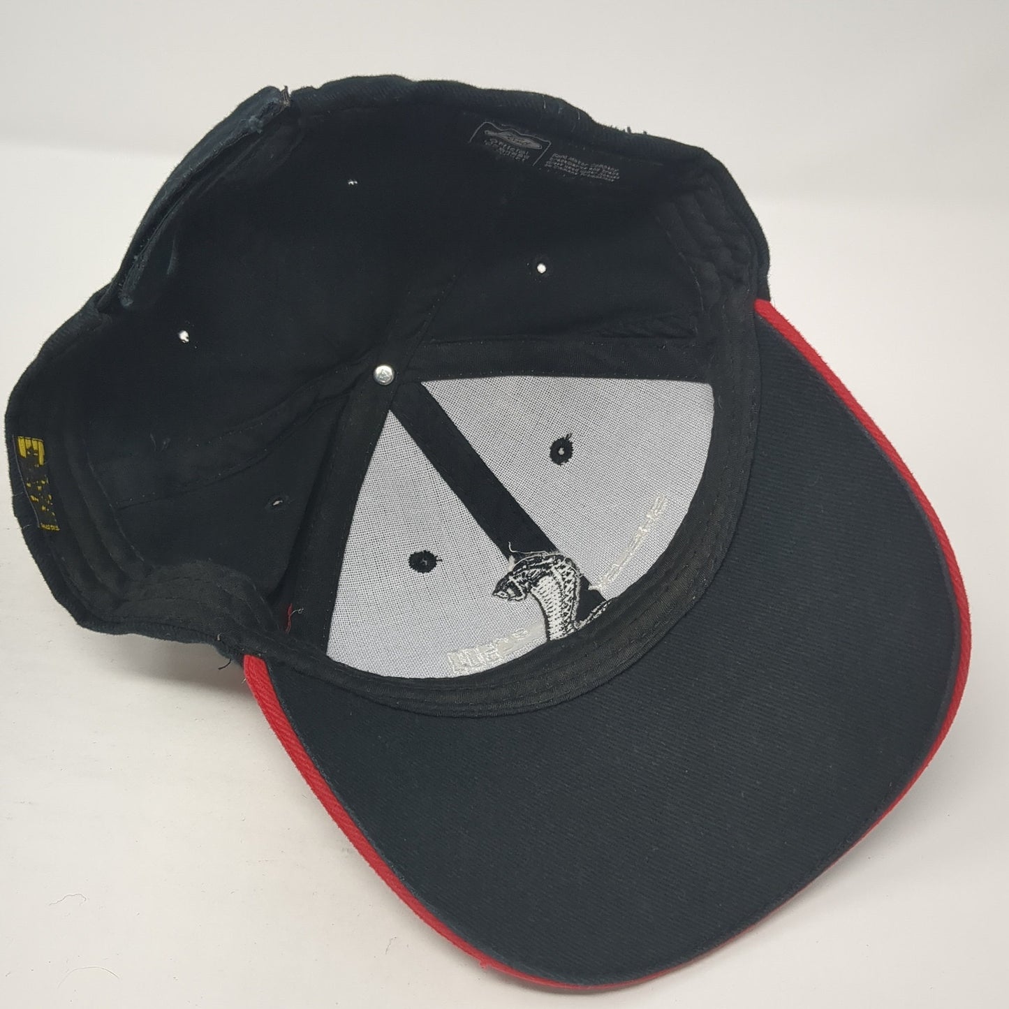 Shelby GT500 Strapback Hat Black One Size Adjustable Embroidered Ford