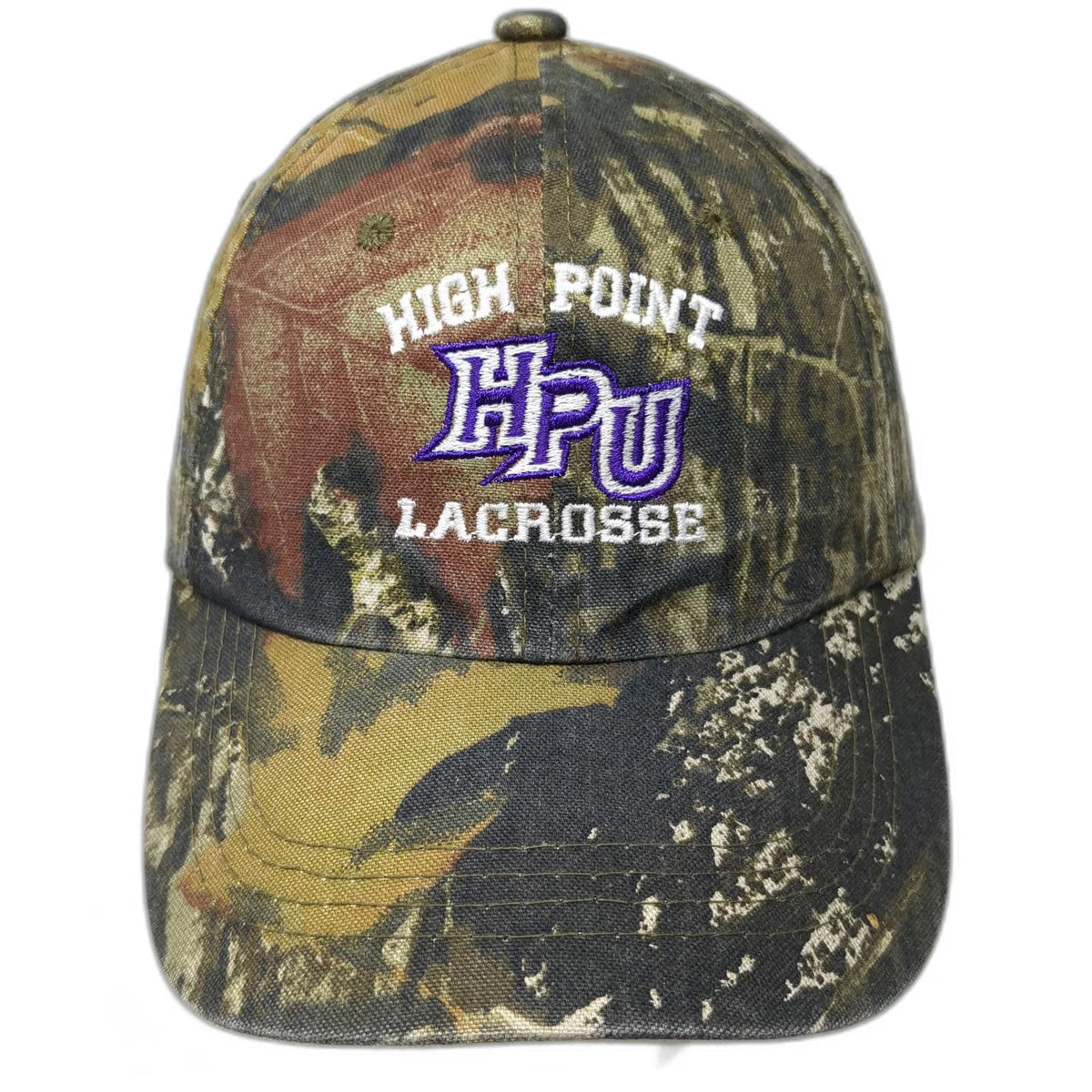 Port Authority High Point HPU Lacrosse Baseball Cap Green One Size Camo Hat