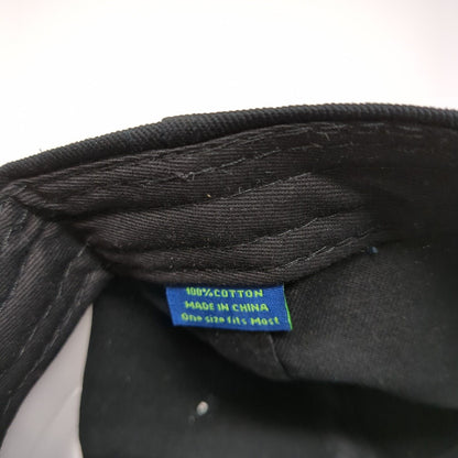 SCCY Strapback Hat Black One Size Adjustable Embroidered Patriotic Cotton
