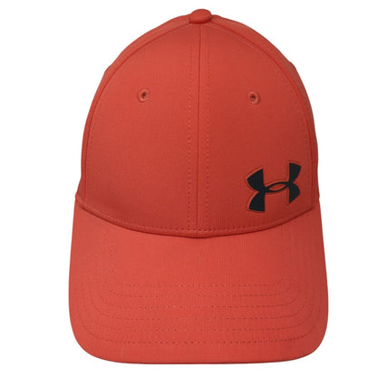 Under Armour Fitted Hat Red S/M Classic Fit Lightweight Headline 6 Panel