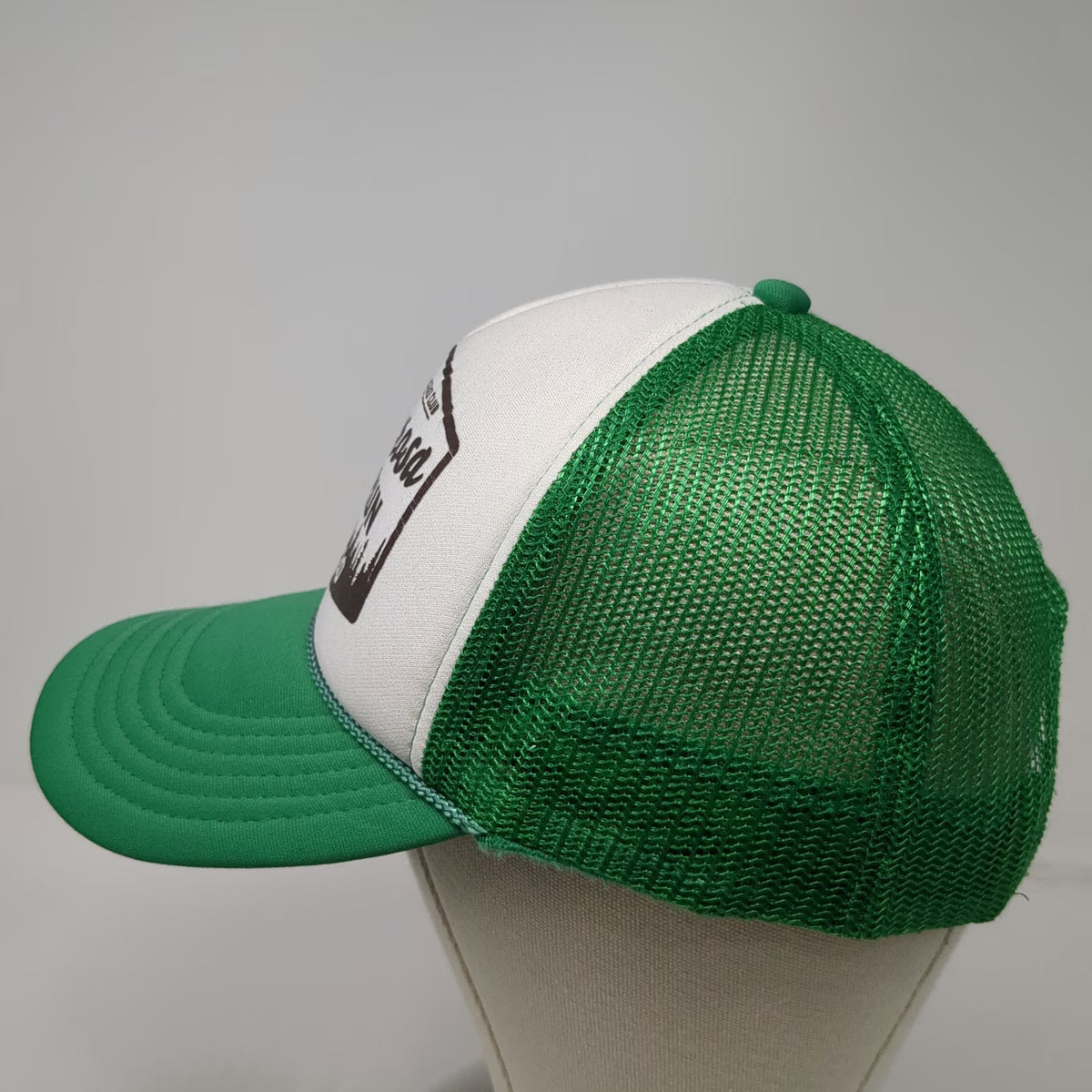 OTTO Trucker Hat Green One Size Ponderosa Park Run 2020 Payette Lakes Ski Club