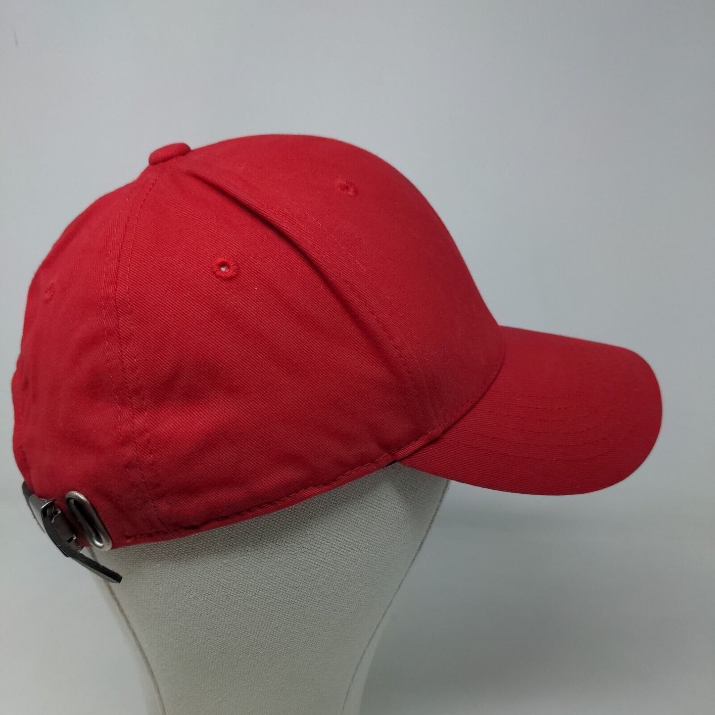 Champion Men's Slideback Hat Red Embroidered Logo 100% Cotton