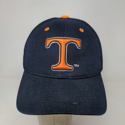 Top of the World Mens Fitted Hat Blue Size 7 3/8 Embroidered University of Texas