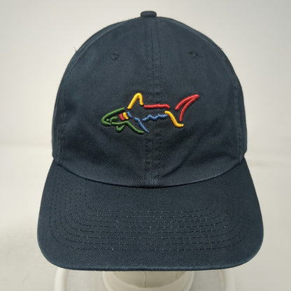 Greg Norman Baseball Cap Blue One Size Multi-Color Shark Logo Slideback Hat