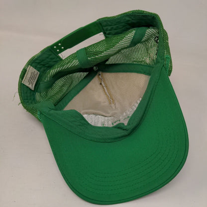 Dead Star Snapback Mesh Back Rope Trucker Hat Green One Size Embroidered