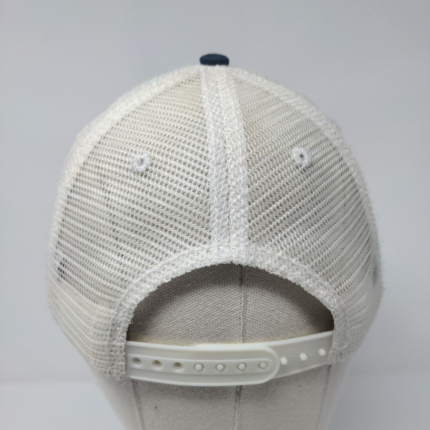 Yellowstone National Park Snapback Trucker Hat Blue OSFA Mesh Back