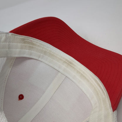 Columbia Trucker Hat Red One Size Georgia Fish Flag Mesh Back PFG Fishing