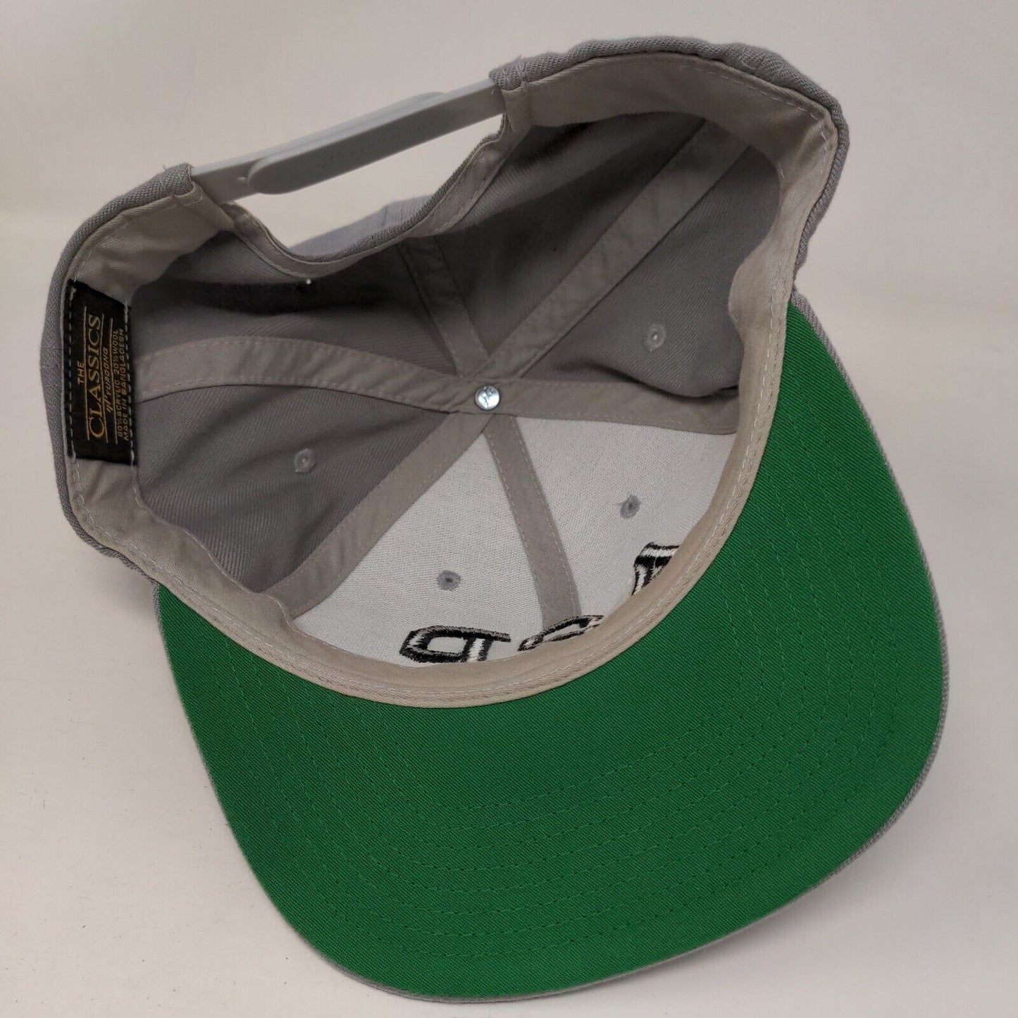A2P Snapback Hat Gray One Size Adjustable Embroidered 6 Panel Yupoong
