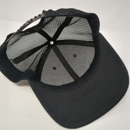 Cascade Moto Oregon Snapback Trucker Hat Black OS Adjustable Mesh Richardson