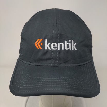 Kentik Strapback Hat Gray OSFM Embroidered Nike Dri-Fit Featherlight