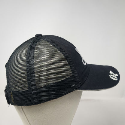 Jack Daniel's Baseball Cap Black One Size Mesh Back Strapback Hat Whiskey Logo