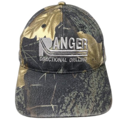 Green Camo Ranger Directional Drilling One Size Baseball Cap Hat Strapback