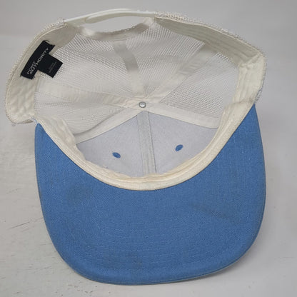 Port Authority Trucker Hat Blue White One Size Embroidered ZOA Logo Snapback