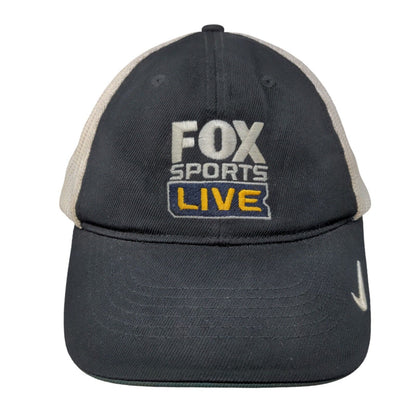 Fox Sports Live Fitted Trucker Hat Blue One Size Mesh Back Flexfit Nike Golf