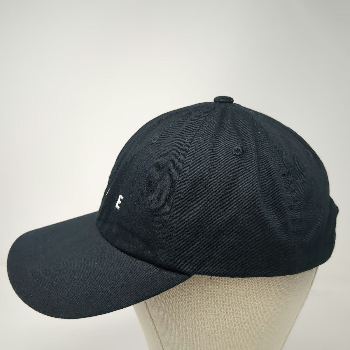 Yupoong Baseball Cap Black One Size Hope Embroidery Adjustable Slideback Hat