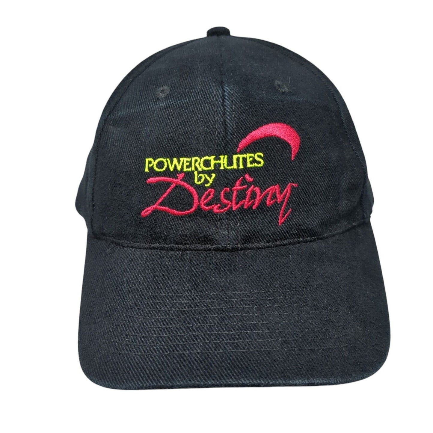 Powerchutes By Destiny Snapback Hat Black OSFA Adjustable Embroidered