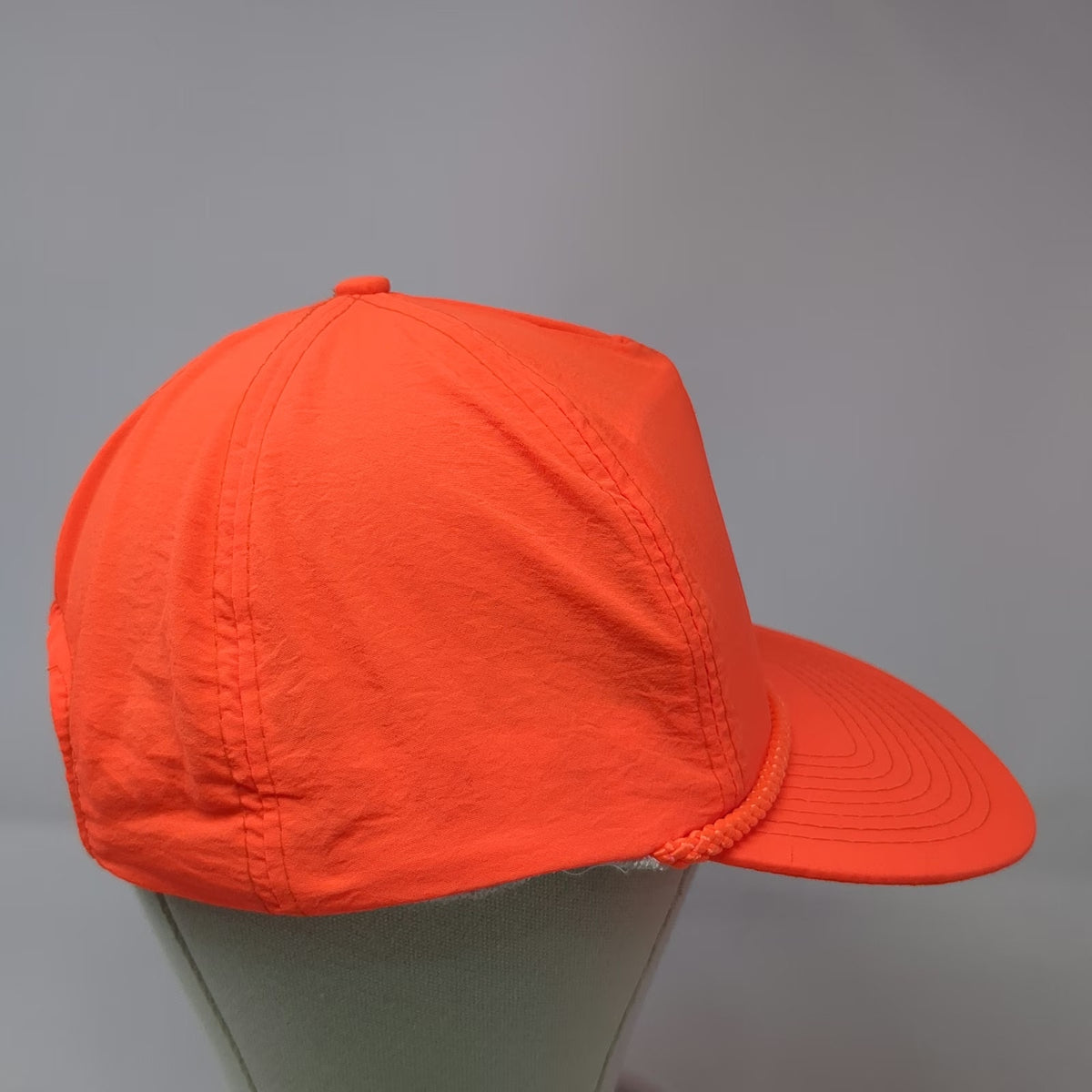 Mohr's 5 Panel Orange One Size Crush Soda Braided Rope Strapback Hat Beverage