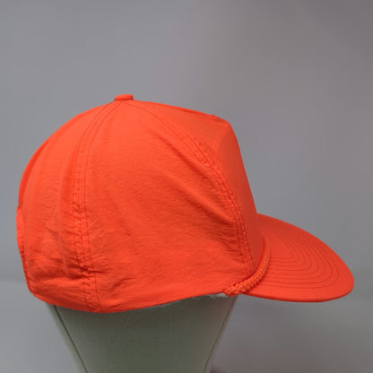 Mohr's 5 Panel Orange One Size Crush Soda Braided Rope Strapback Hat Beverage