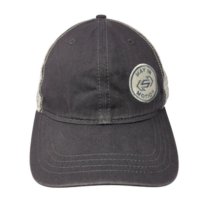 May in Motion Strapback Trucker Hat Gray OS Adjustable Mesh Back Paramount