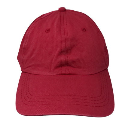 Unbranded Slideback Hat Red OSFA Adjustable Vented Holes 6 Panel Blank