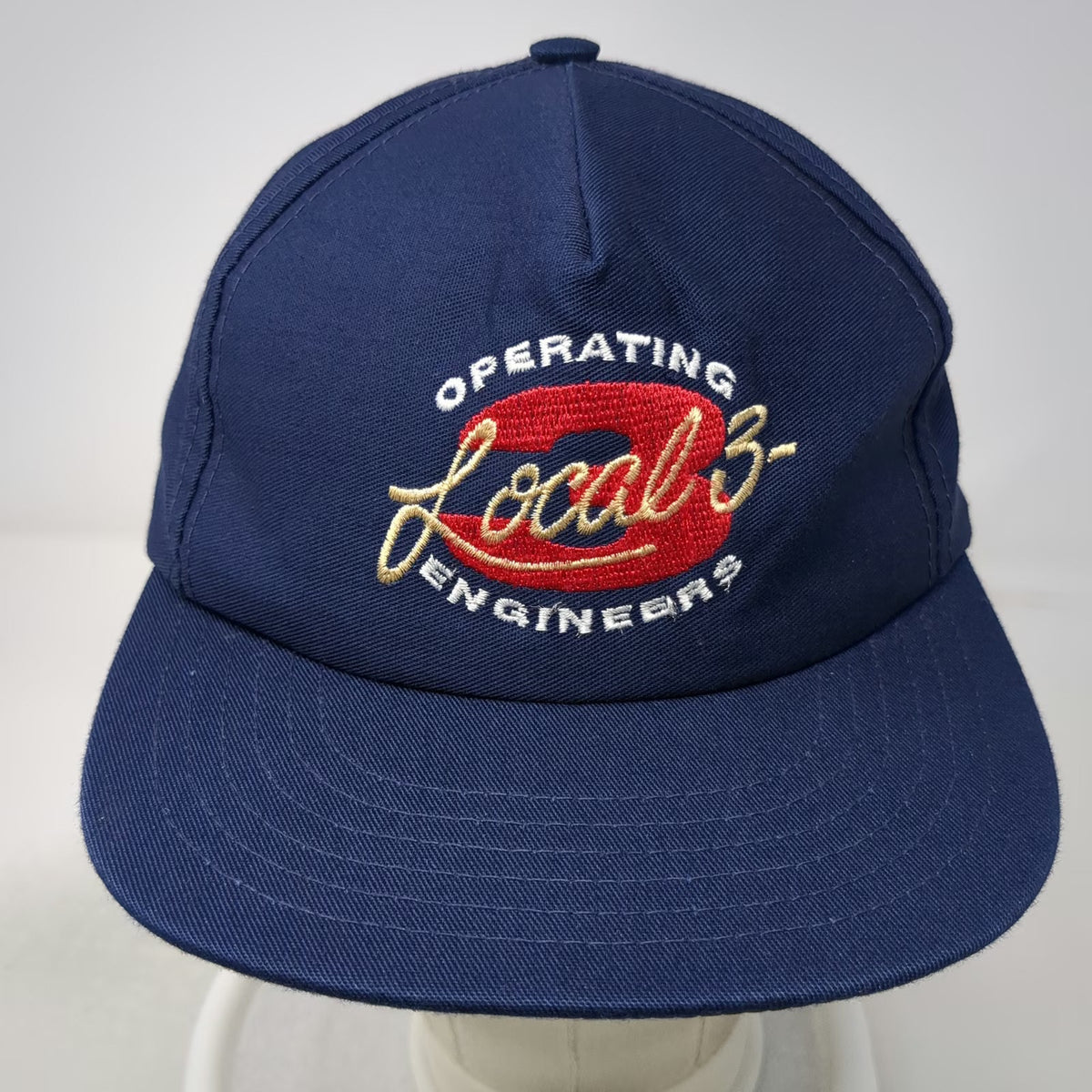 Operating Engineers Local 3 Blue Trucker One Size Snapback Hat Embroidered