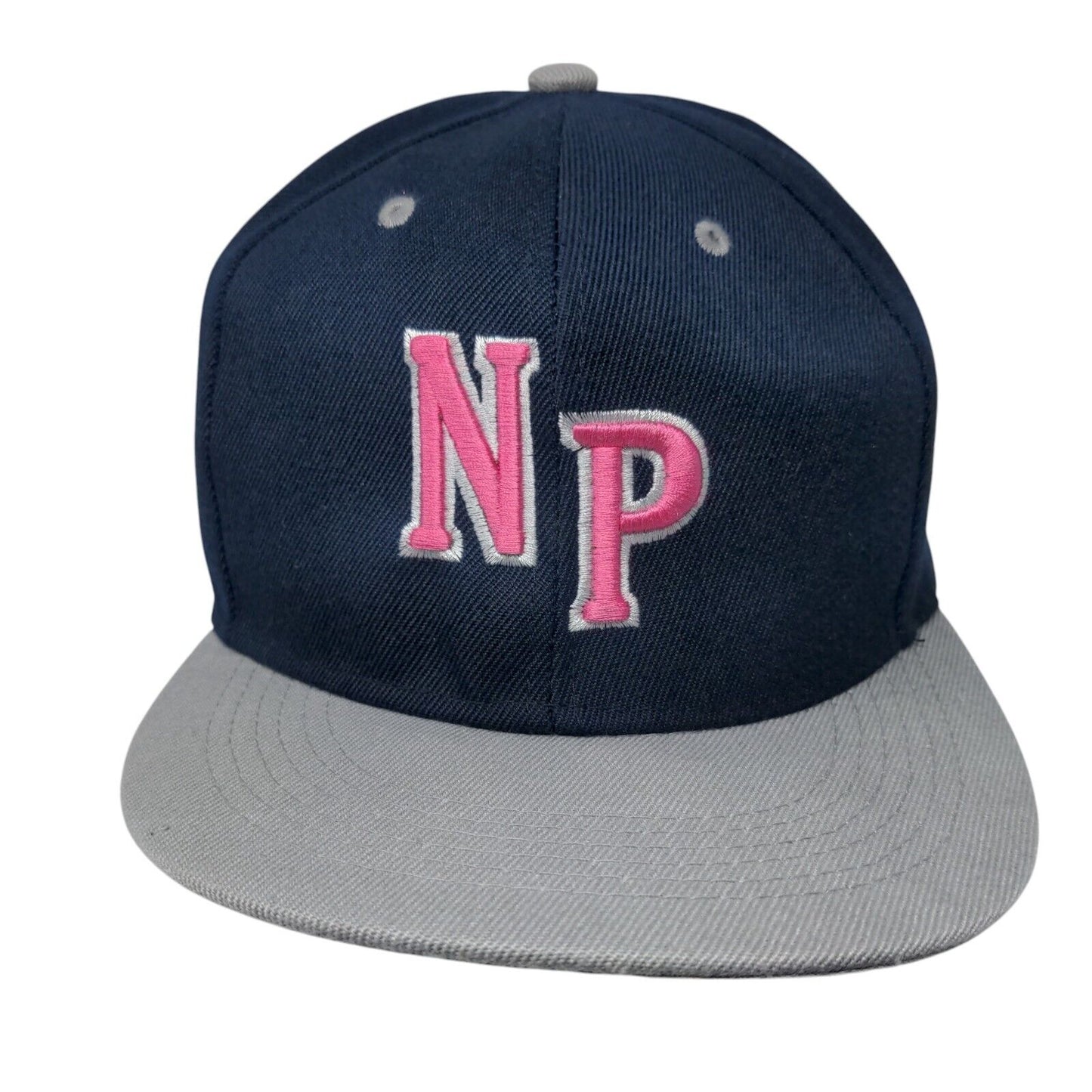 NP Pilgrims Premium Snapback Hat Blue OSFA Adjustable Embroidered Max Headgear