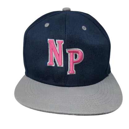 NP Pilgrims Premium Snapback Hat Blue OSFA Adjustable Embroidered Max Headgear