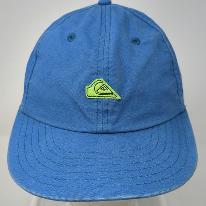 Quiksilver Snapback Blue 55cm Hat Embroidered Mountain Wave Logo Cotton