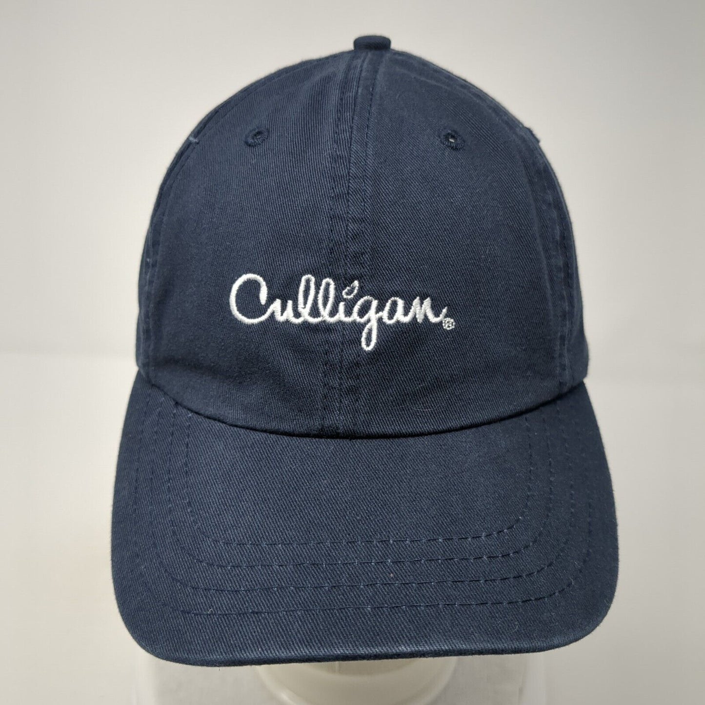 Calligan Slideback Hat Blue One Size Adjustable Embroidered 6 Panel Cotton