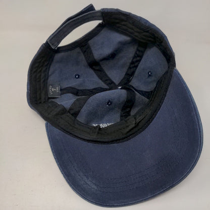 Destin 1984 Strapback Hat Blue One Size Adjustable Embroidered Lucky 7 Cotton