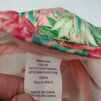 Unbranded Slideback Hat Multi OSFM Daylily Close Pineapple Adjustable