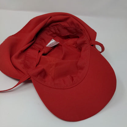 Sun-Skinz UV Protection Kids Trapper Hat Red 1-6 Years Embroidered Ear Flaps